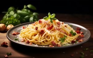 Macarrão à carbonara fácil