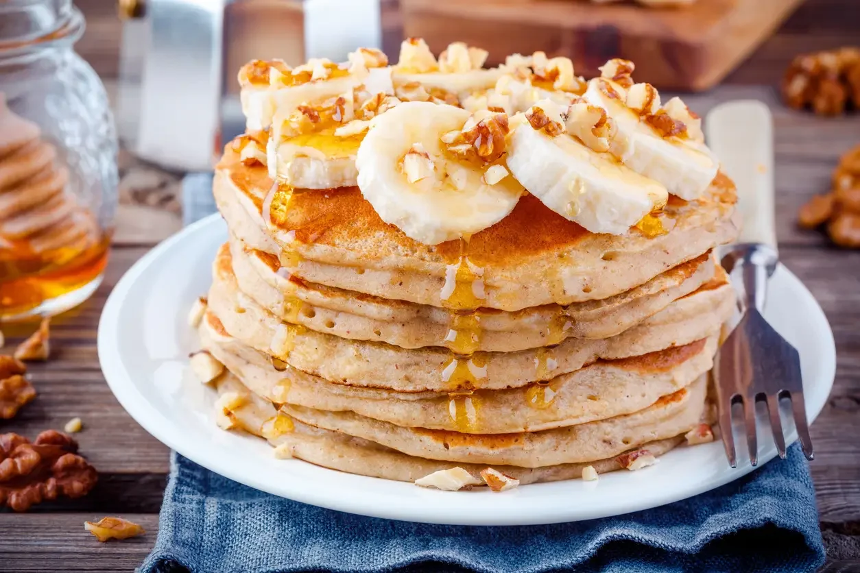 Panquecas de Banana e Aveia fit, sem farinha de trigo