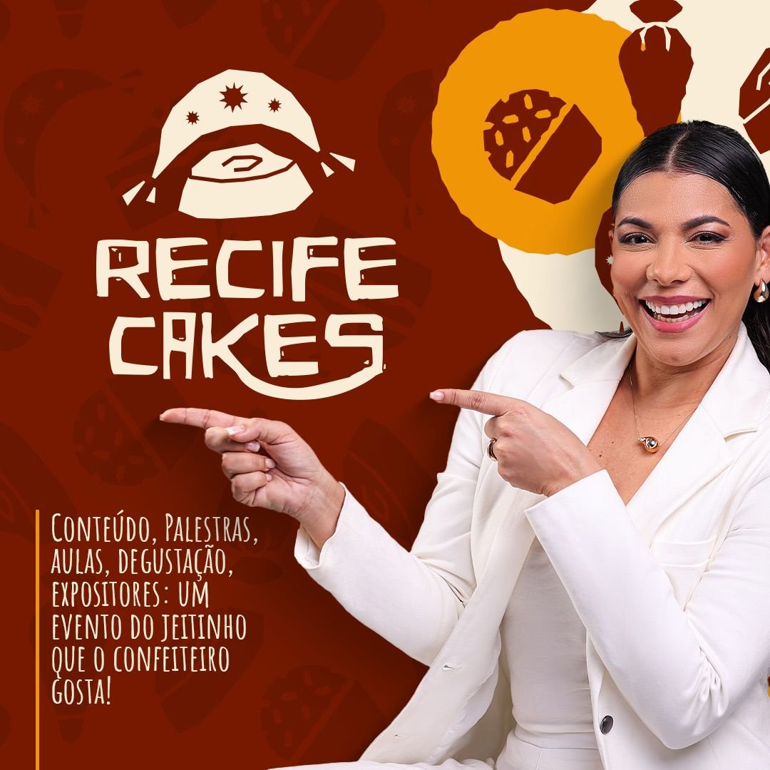 6º Recife Cakes Congress, que acontecerá nos dias 29 e 30 de março de 2025 - Divulgação