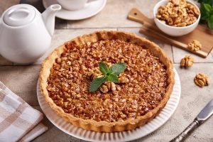 Torta de Nozes com Caramelo