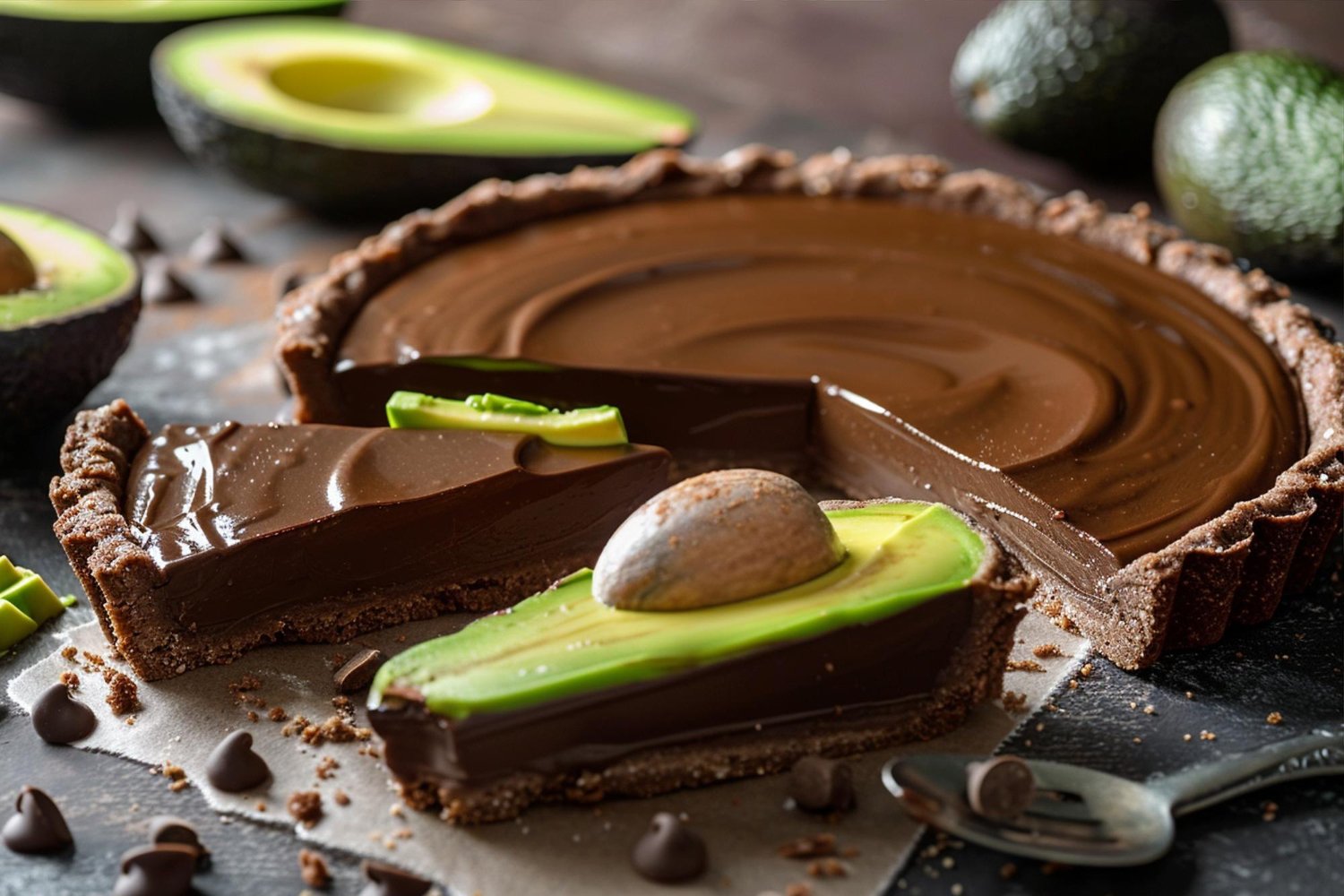 Torta gelada fit de chocolate com abacate: sobremesa deliciosa zero açúcar