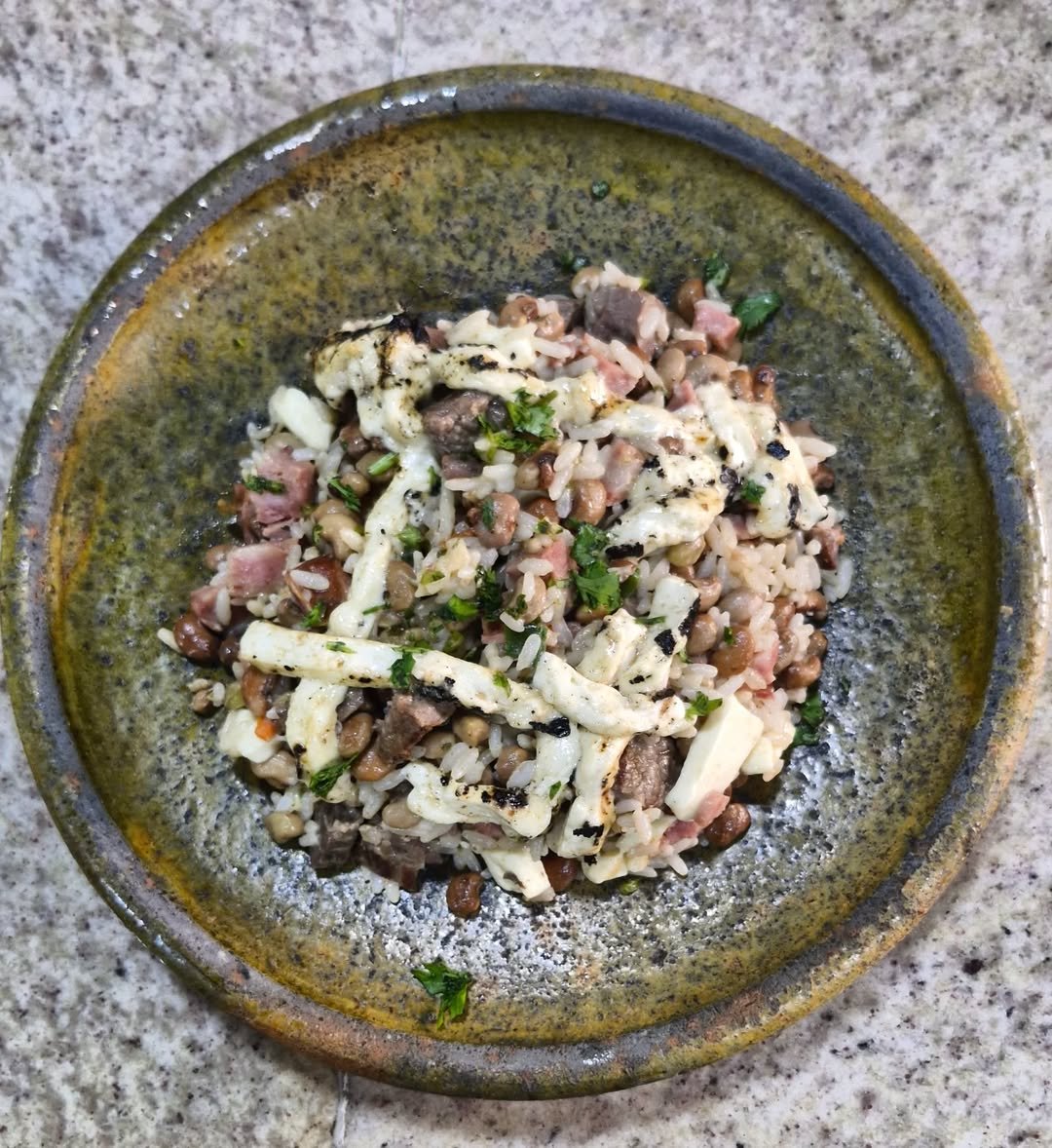 Baião de Dois para o almoço no Restaurante e Pizzaria Boi Voador