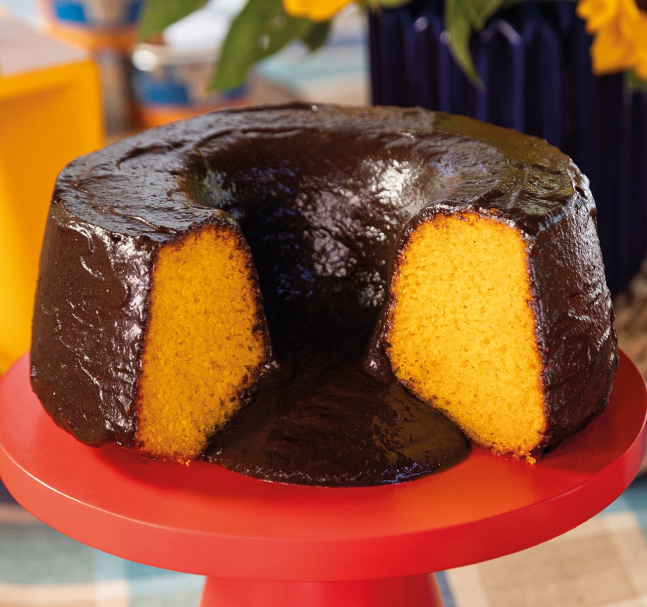 Imagem do Bolo de Cenoura com Cobertura de Chocolate