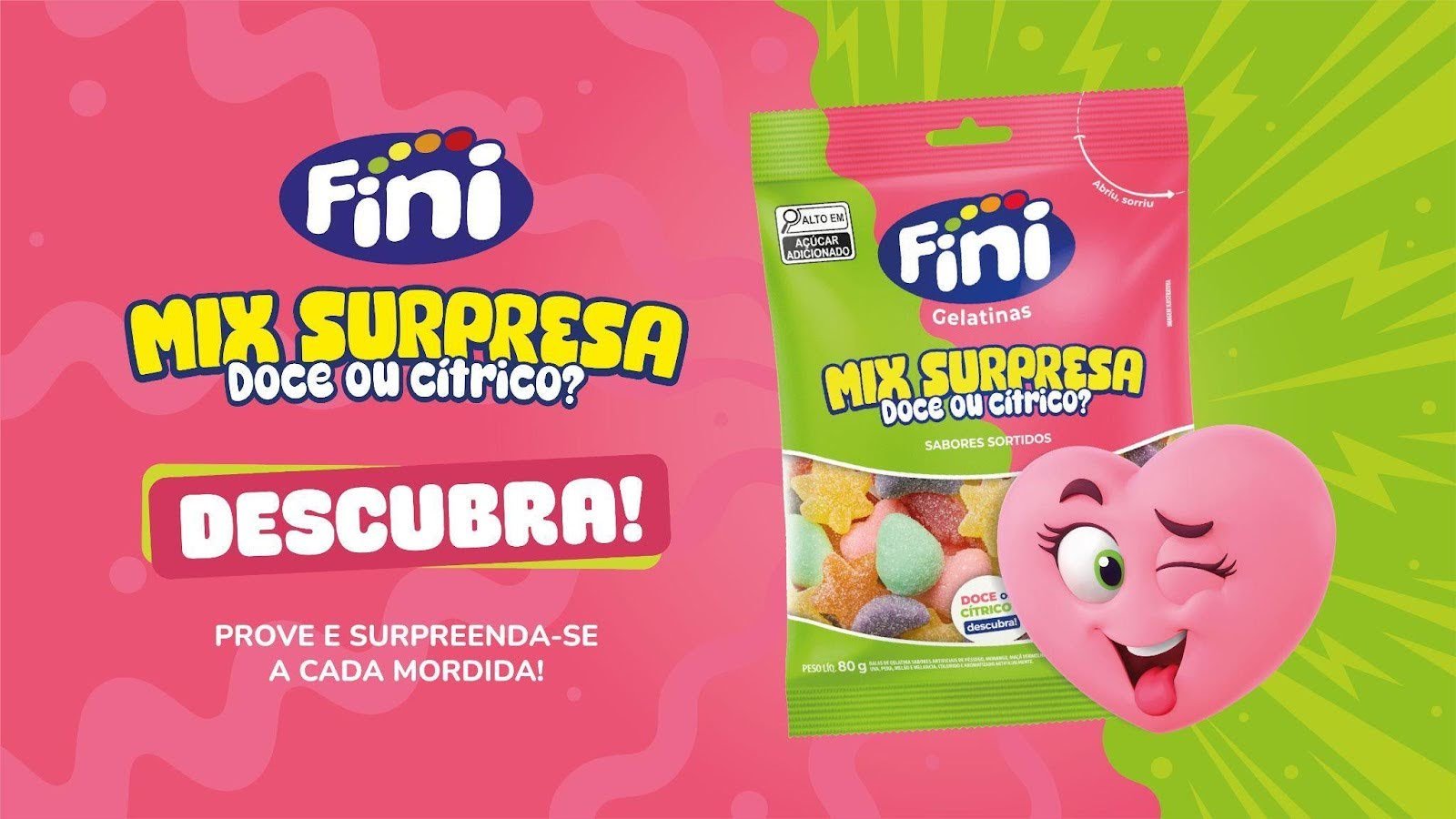 Imagem de divulgação do lançamento Fini Mix Surpresa
