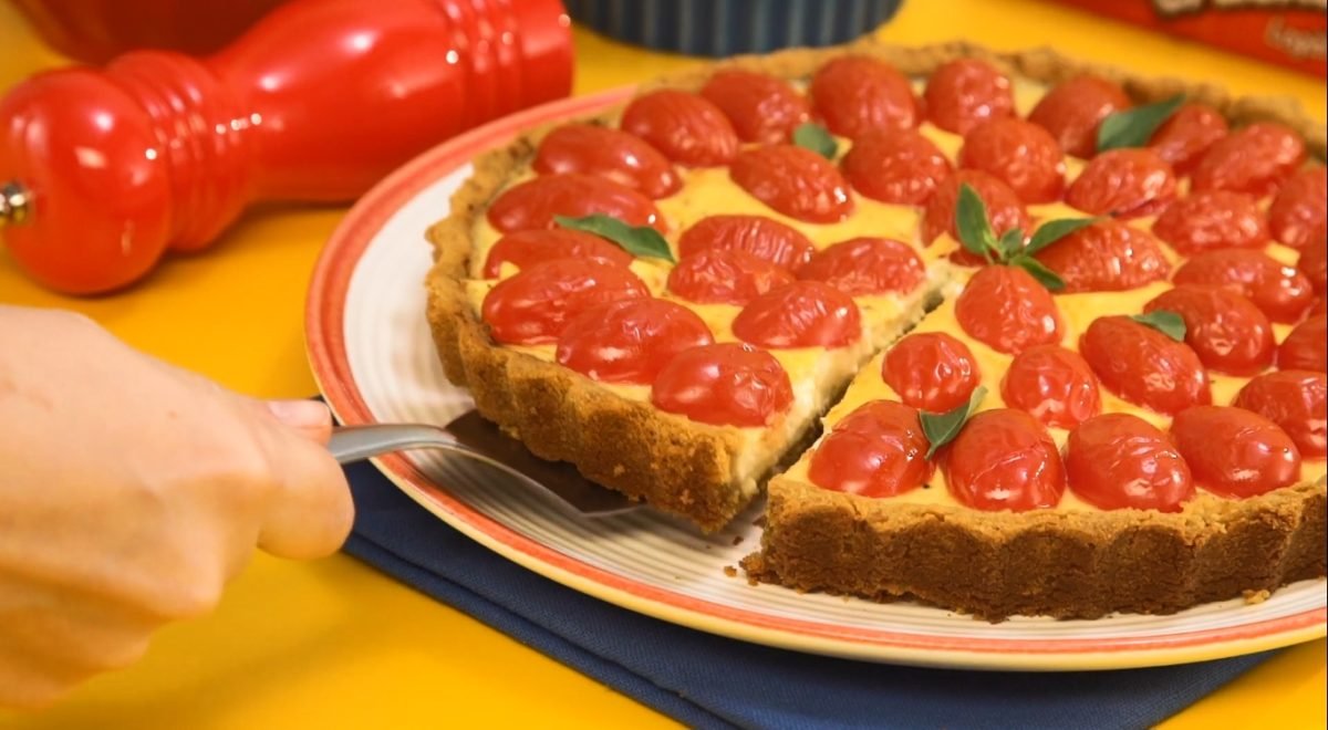 Divulgação/Fortaleza - Imagem de Torta de Queijo com Tomate