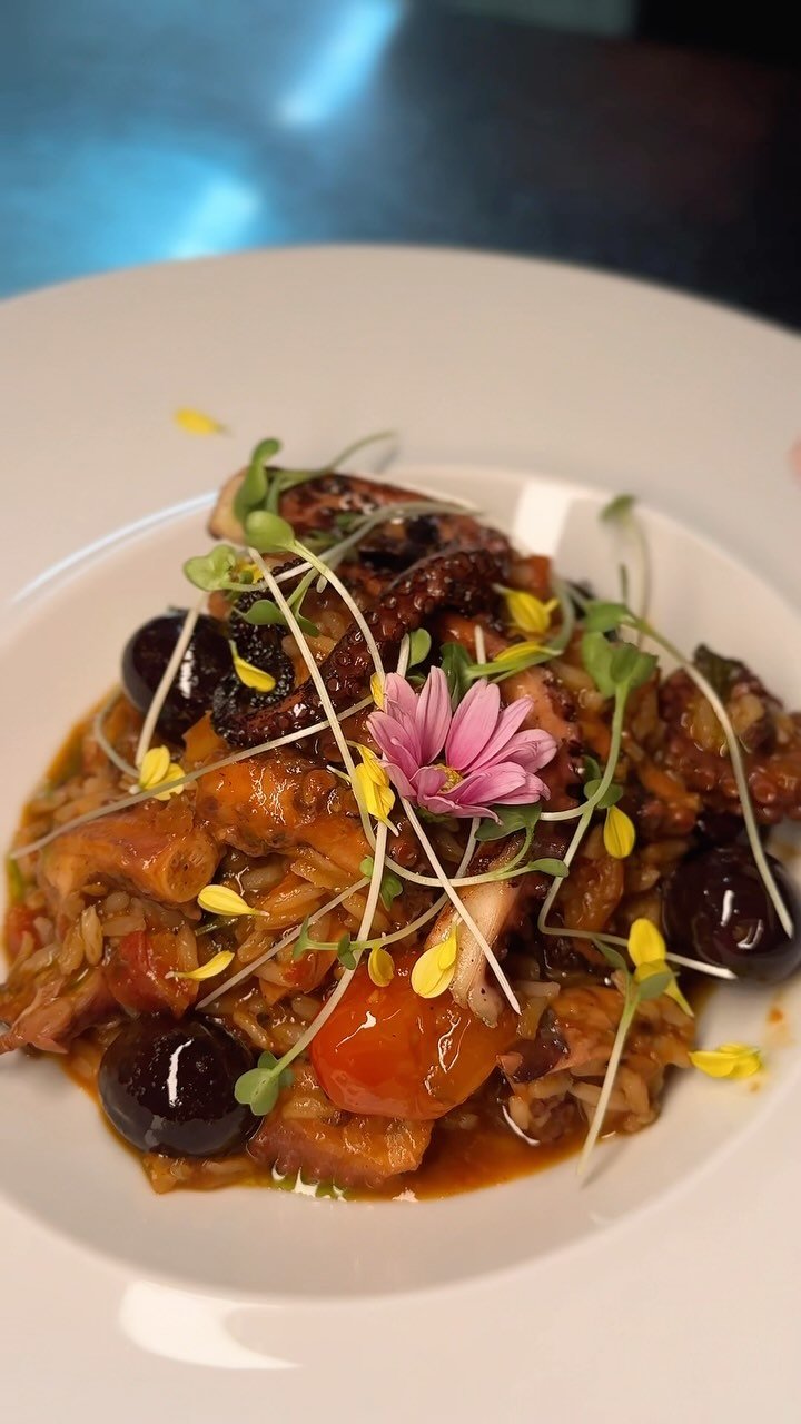 Arroz suculento com polvo, do Chica Pitanga