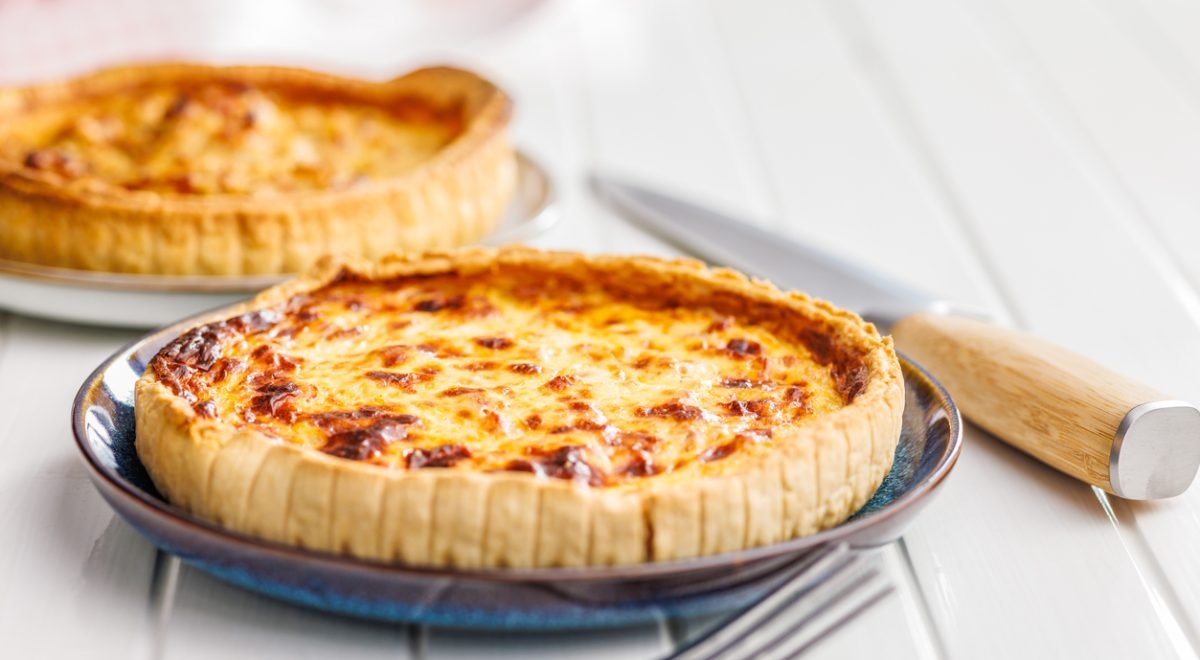 Quiche de queijo - iStock - Imagem ilustra quiche de queijo