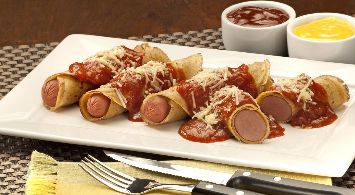Divulgação/Finna - Imagem de Crepe de Hot Dog ao Forno