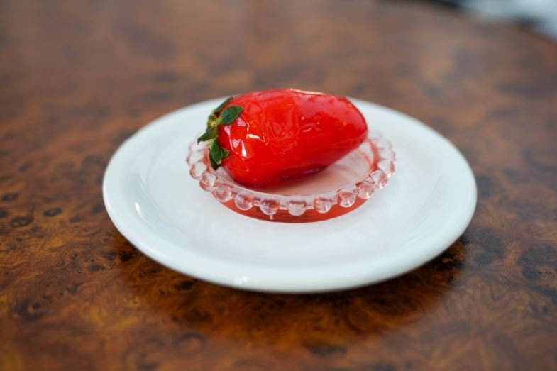 Imagem do Morango do Amor do Café Girondino no CCBB São Paulo