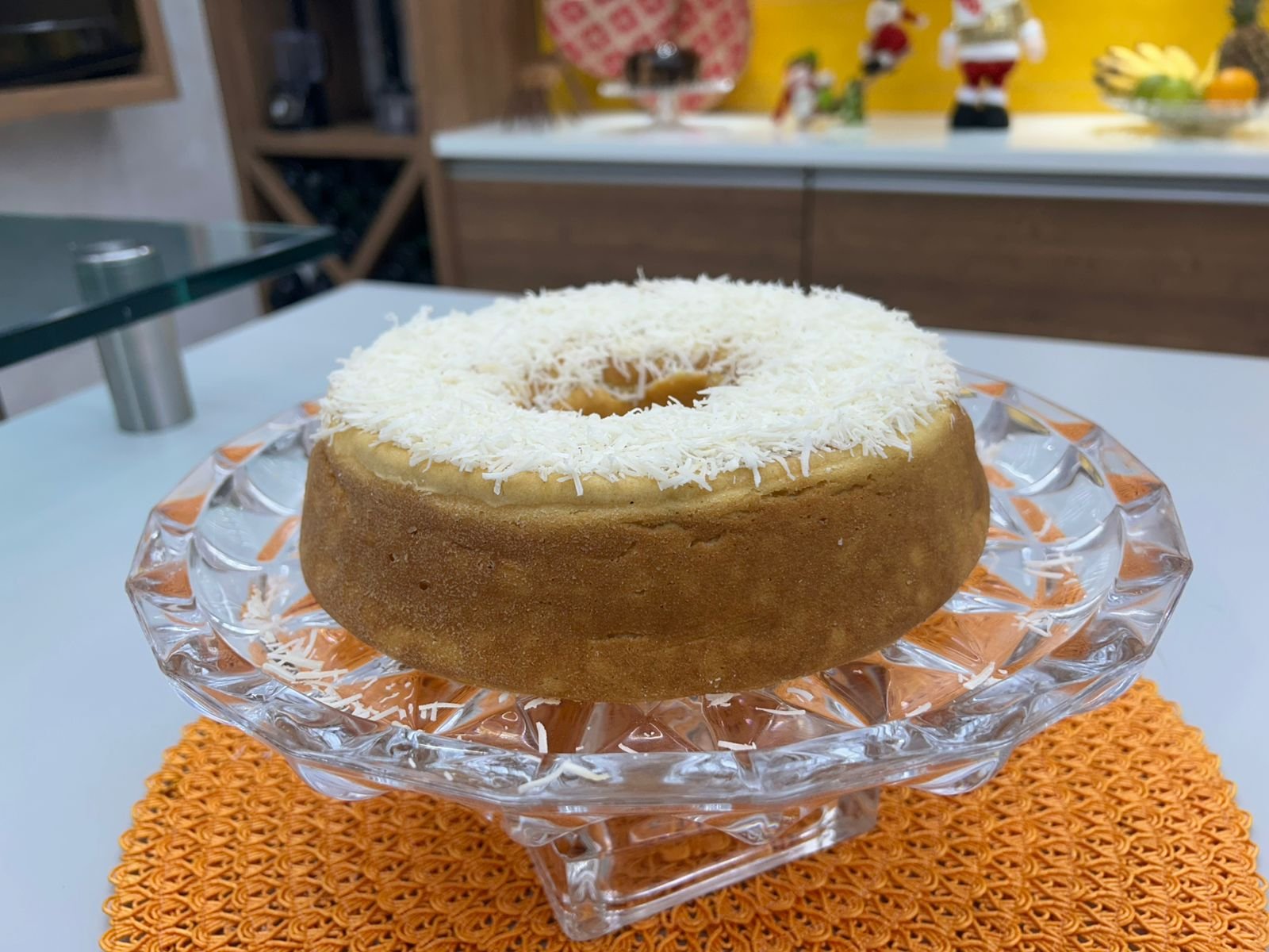 Bolo de Batata Doce e Inhame para café da tarde
