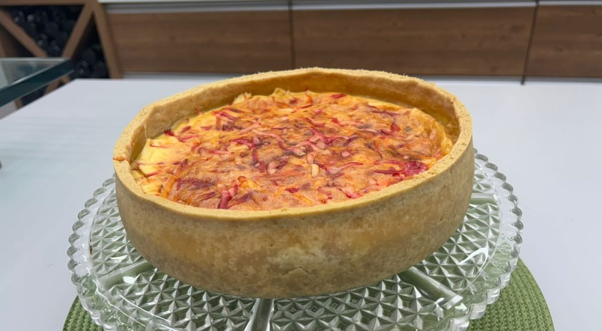 Programa Cotidiano/TV Jornal - Imagem de Quiche de Queijo do Reino