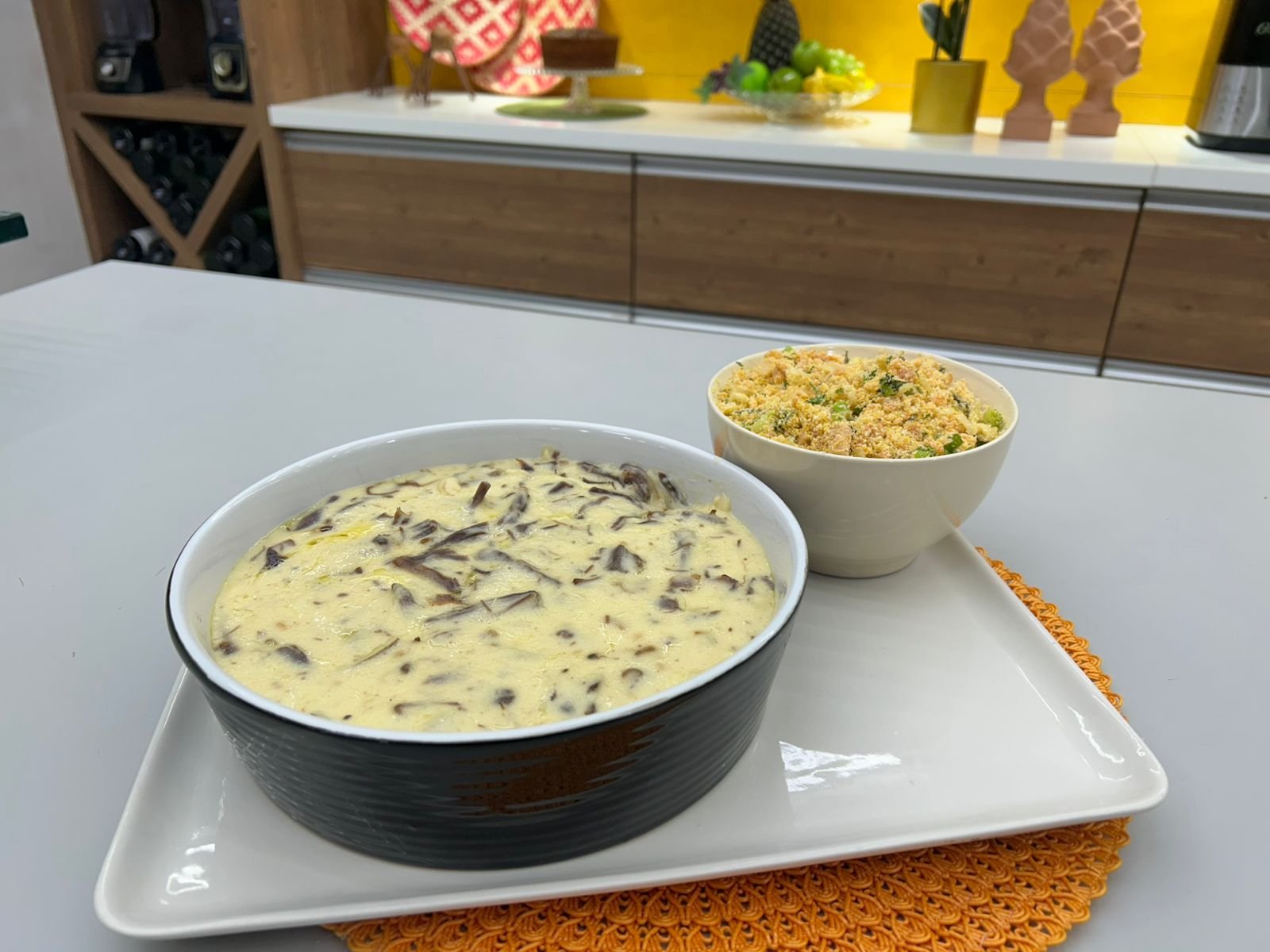 Carne de Sol na Nata com farofa de Jerimum