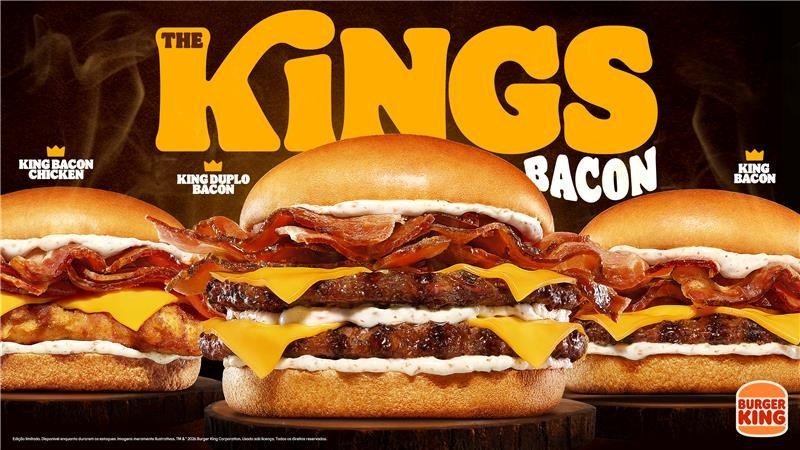 Burger King apresenta The Kings Bacon/ Divulgação - Burger King apresenta The Kings Bacon/ Divulgação