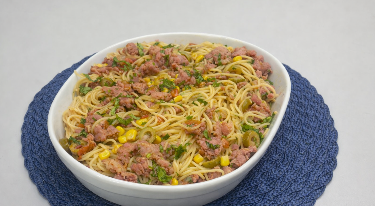 Macarrão com linguiça toscana/ TV Jornal - Macarrão com linguiça toscana/ TV Jornal