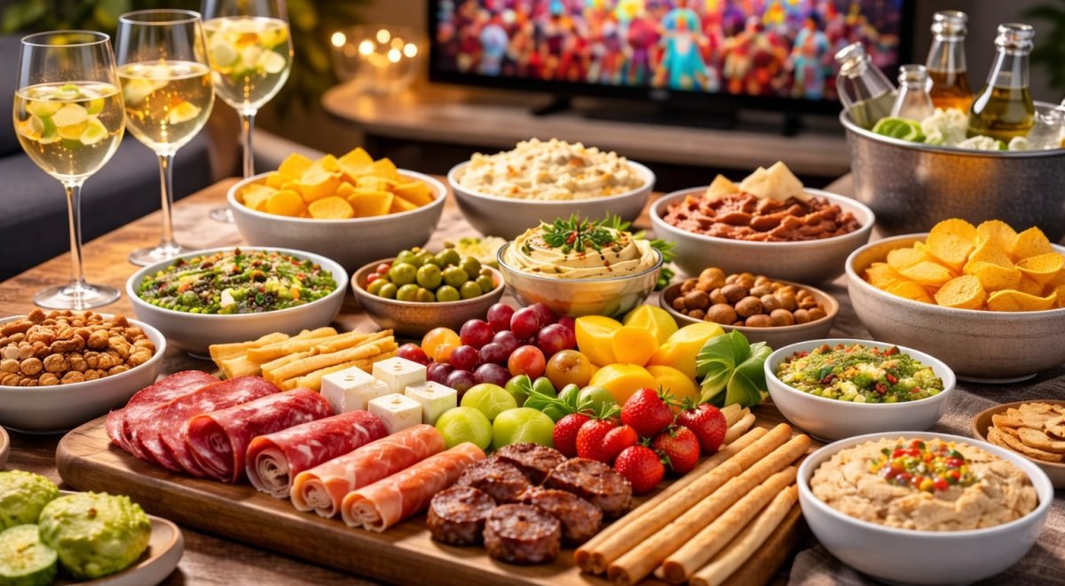 Petiscos/ Imagem produzida com auxílio de IA - Petiscos/ Imagem produzida com auxílio de IA