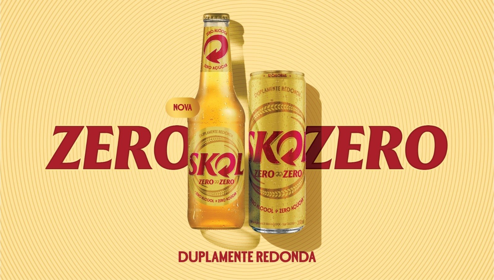 Skol inova com a primeira cerveja zero álcool e zero açúcar do Brasil