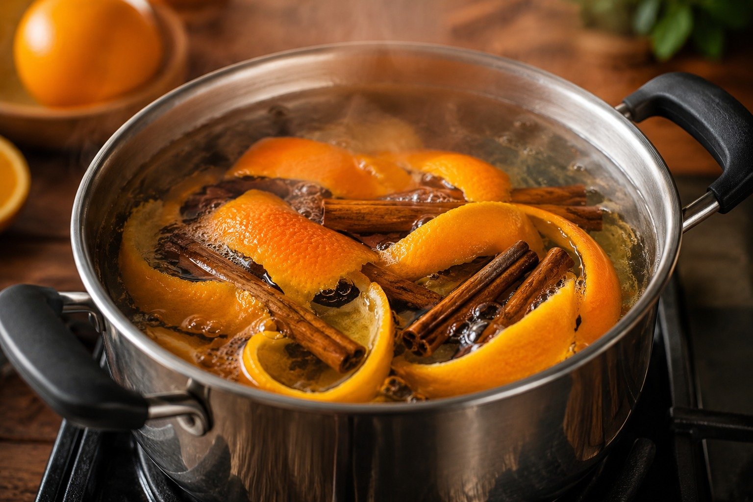 Ferver casca de laranja com canela: o truque para deixar a casa sempre perfumada