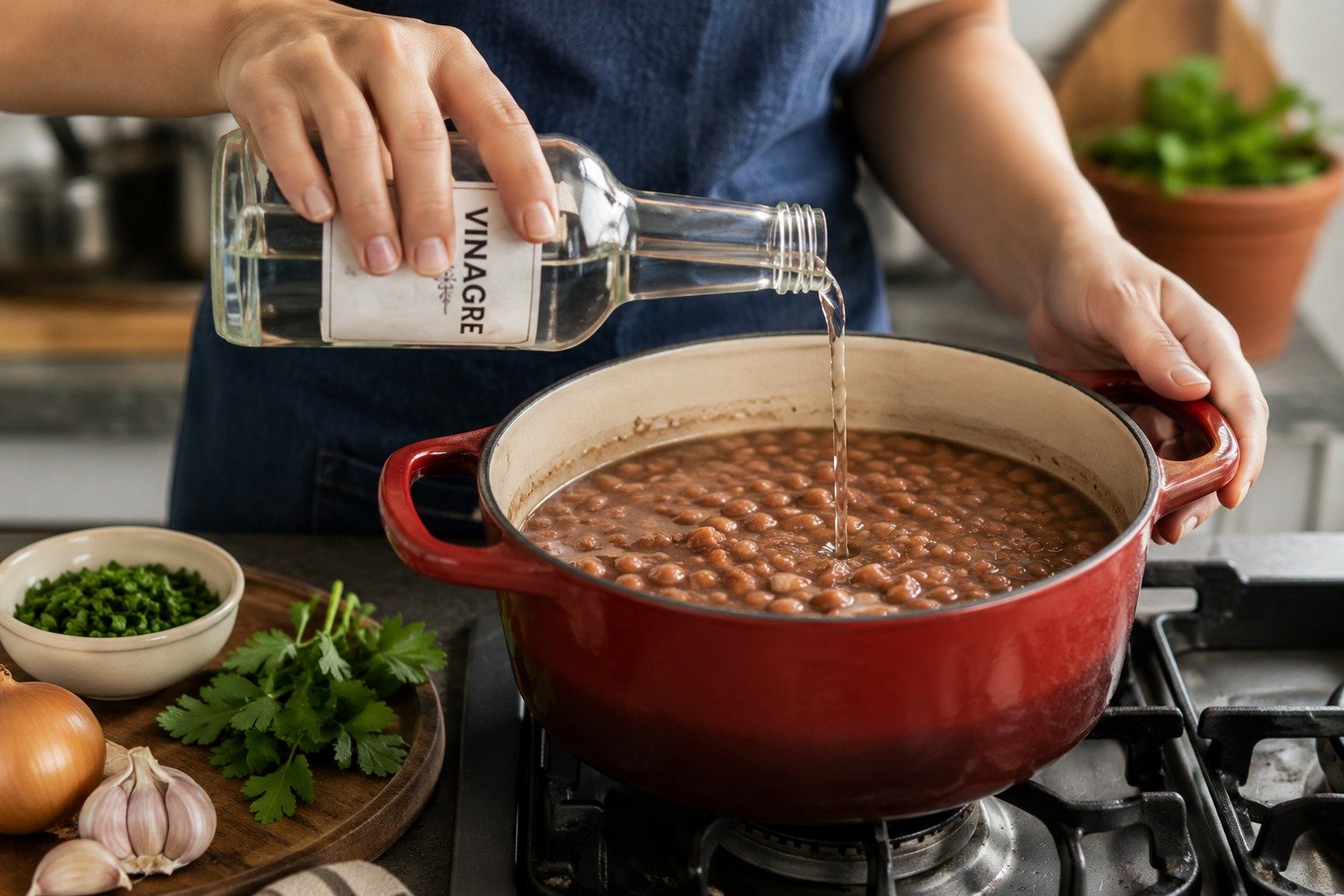 Entenda como turbinar sua receita com vinagre no feijão