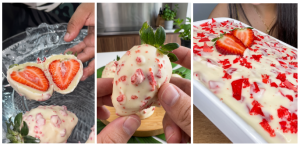 Depois do morango do amor, morango cravejado desponta como nova trend das redes
